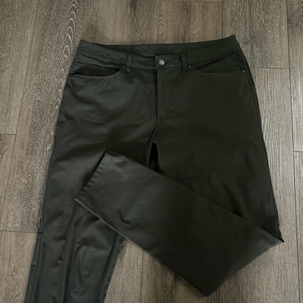 Lulu ABC Pants Dark Army Green